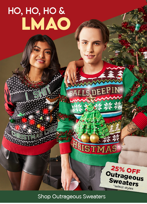 Spencer ugly christmas best sale sweaters